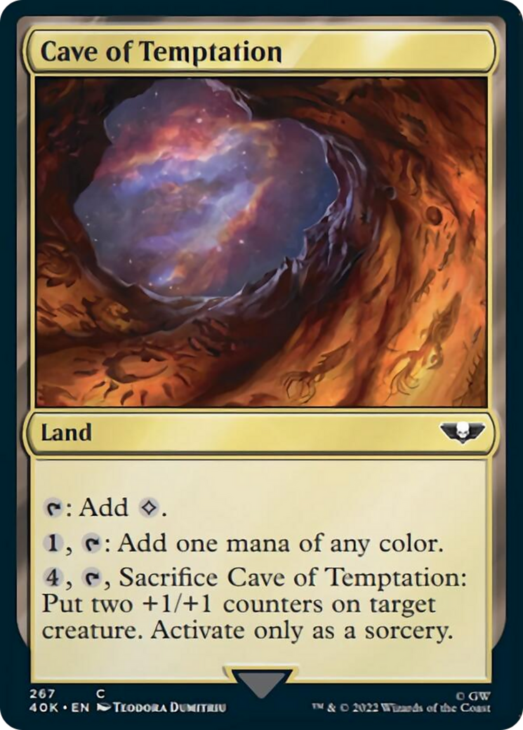 Cave of Temptation (Surge Foil) [Universes Beyond: Warhammer 40,000] | Cracking-Singles