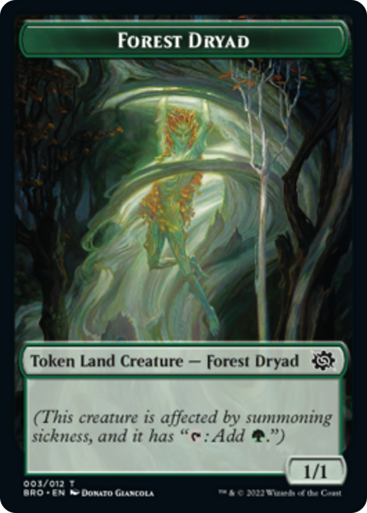 Forest Dryad Token [The Brothers' War Tokens] | Cracking-Singles