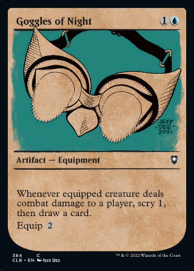 Goggles of Night (Showcase) [Commander Legends: Battle for Baldur's Gate] | Cracking-Singles