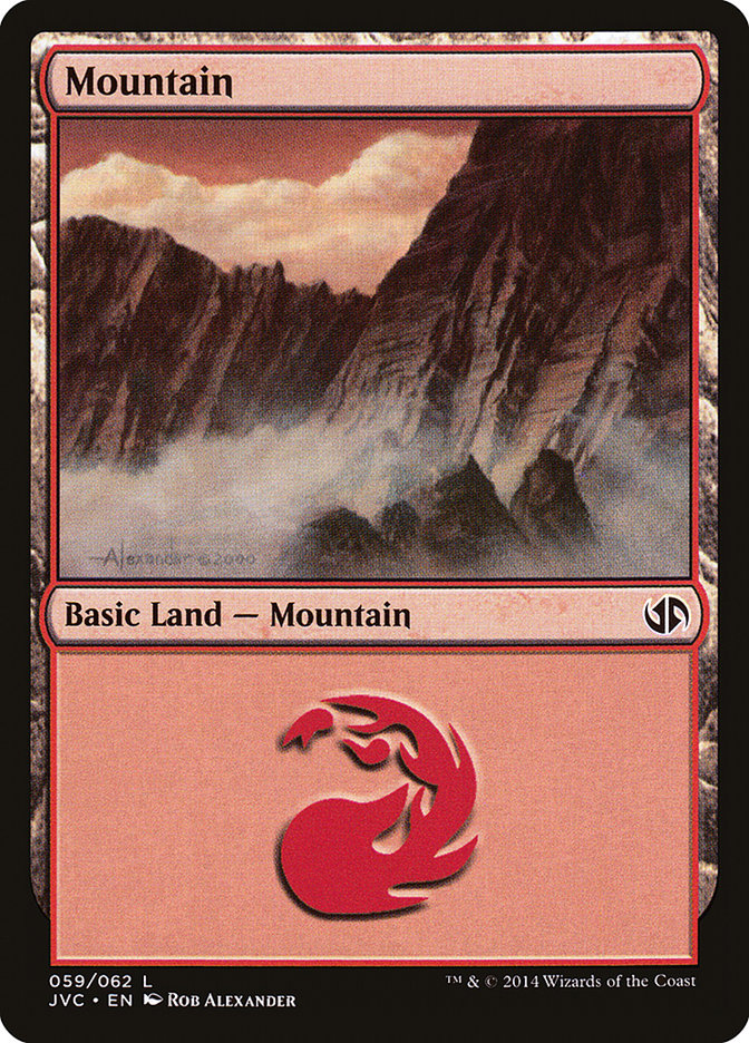 Mountain (61) [Duel Decks Anthology] | Cracking-Singles