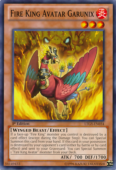 Fire King Avatar Garunix [LTGY-EN034] Common | Cracking-Singles