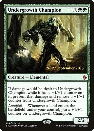 Undergrowth Champion [Battle for Zendikar Prerelease Promos] | Cracking-Singles
