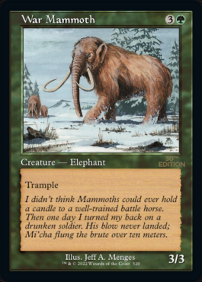 War Mammoth (Retro) [30th Anniversary Edition] | Cracking-Singles