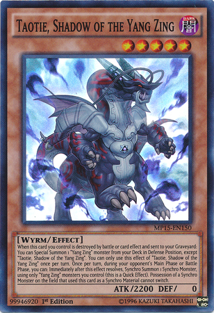 Taotie, Shadow of the Yang Zing [MP15-EN150] Super Rare | Cracking-Singles