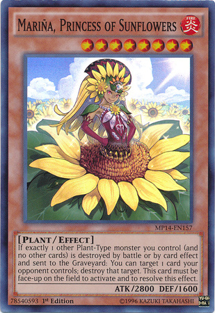 Marina, Princess of Sunflowers [MP14-EN157] Super Rare | Cracking-Singles