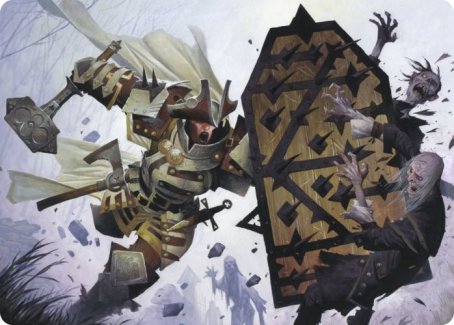 Estwald Shieldbasher Art Card [Innistrad: Crimson Vow Art Series] | Cracking-Singles