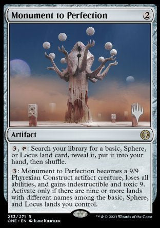 Monument to Perfection (Promo Pack) [Phyrexia: All Will Be One Promos] | Cracking-Singles