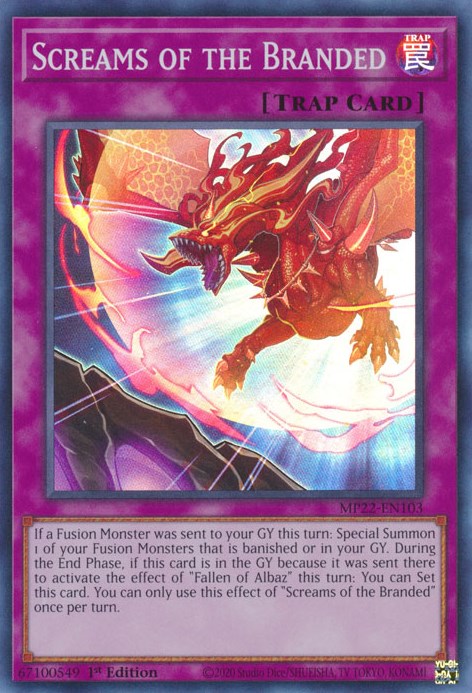 Screams of the Branded [MP22-EN103] Super Rare | Cracking-Singles