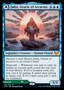 Jadzi, Oracle of Arcavios // Journey to the Oracle [Strixhaven: School of Mages] | Cracking-Singles