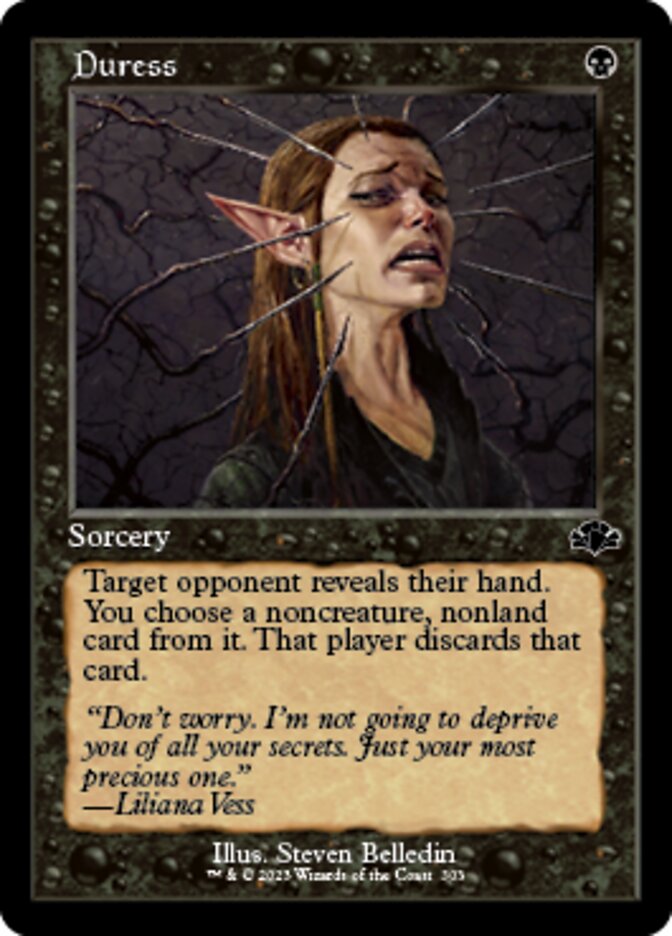 Duress (Retro) [Dominaria Remastered] | Cracking-Singles