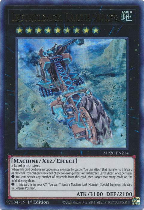 Infinitrack Earth Slicer [MP20-EN214] Ultra Rare | Cracking-Singles