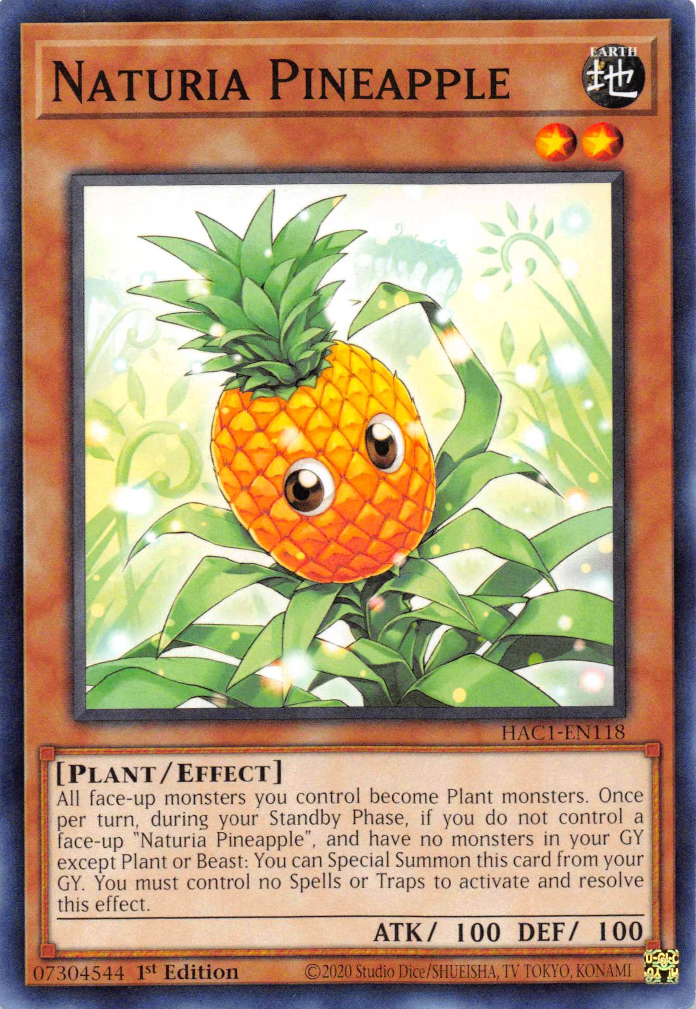 Naturia Pineapple [HAC1-EN118] Common | Cracking-Singles