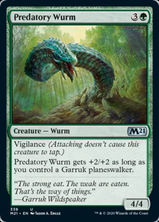 Predatory Wurm [Core Set 2021] | Cracking-Singles