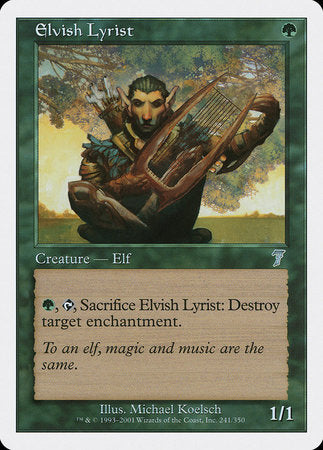 Elvish Lyrist [Seventh Edition] | Cracking-Singles
