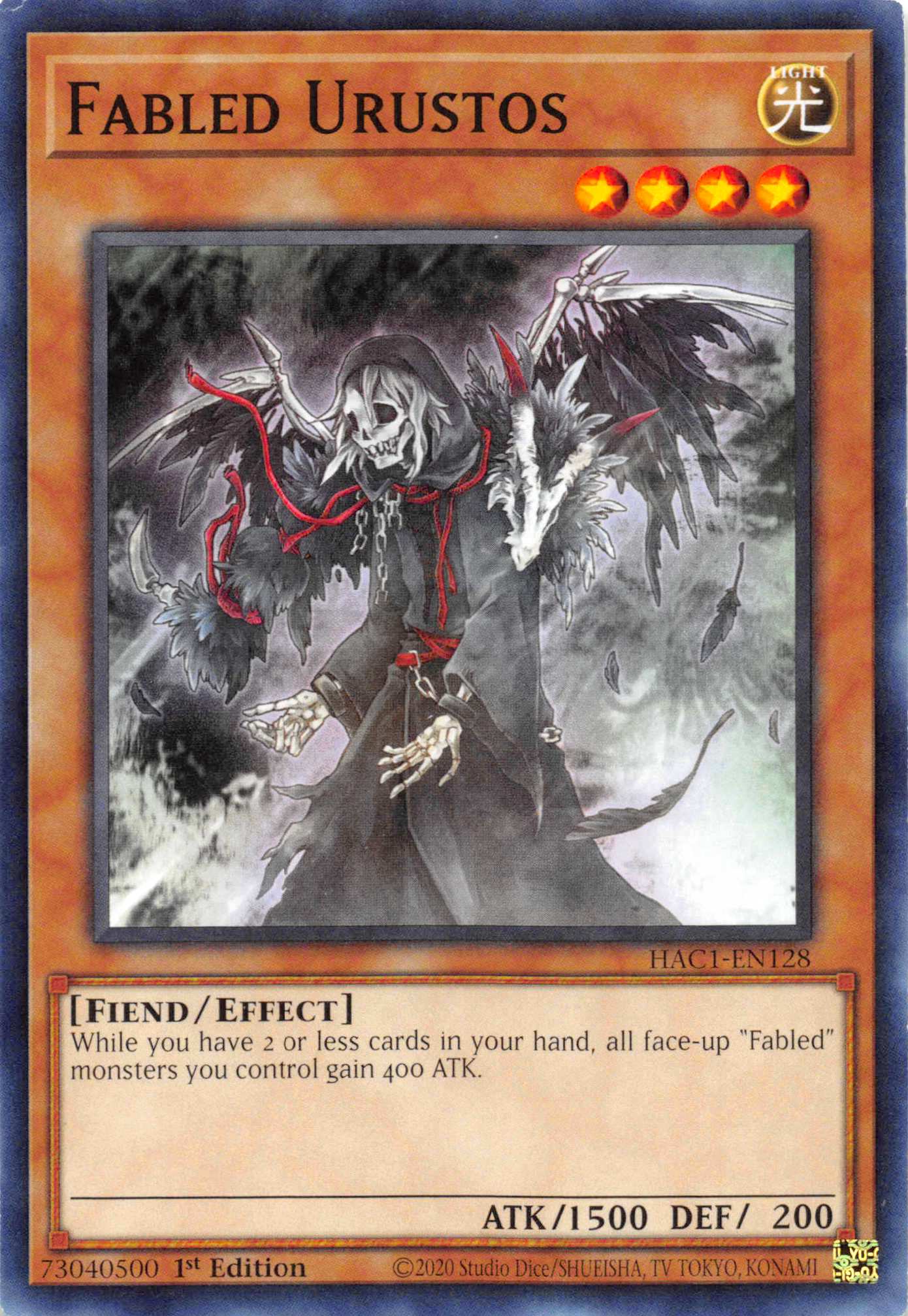 Fabled Urustos (Duel Terminal) [HAC1-EN128] Parallel Rare | Cracking-Singles