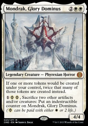 Mondrak, Glory Dominus (Promo Pack) [Phyrexia: All Will Be One Promos] | Cracking-Singles