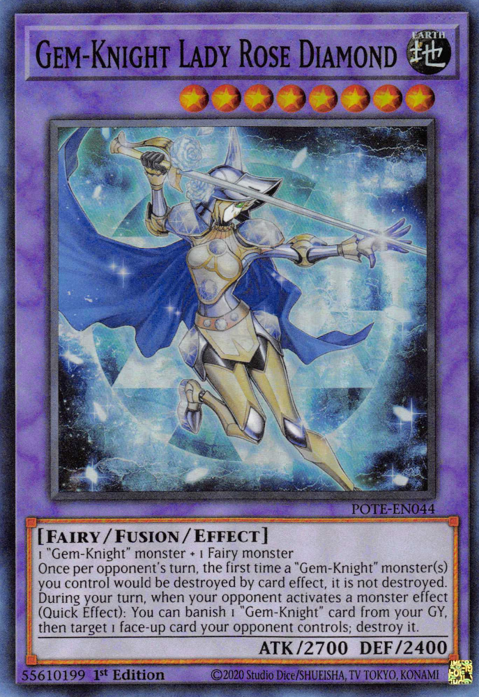 Gem-Knight Lady Rose Diamond [POTE-EN044] Super Rare | Cracking-Singles