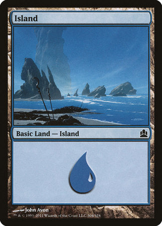 Island (304) [Commander 2011] | Cracking-Singles