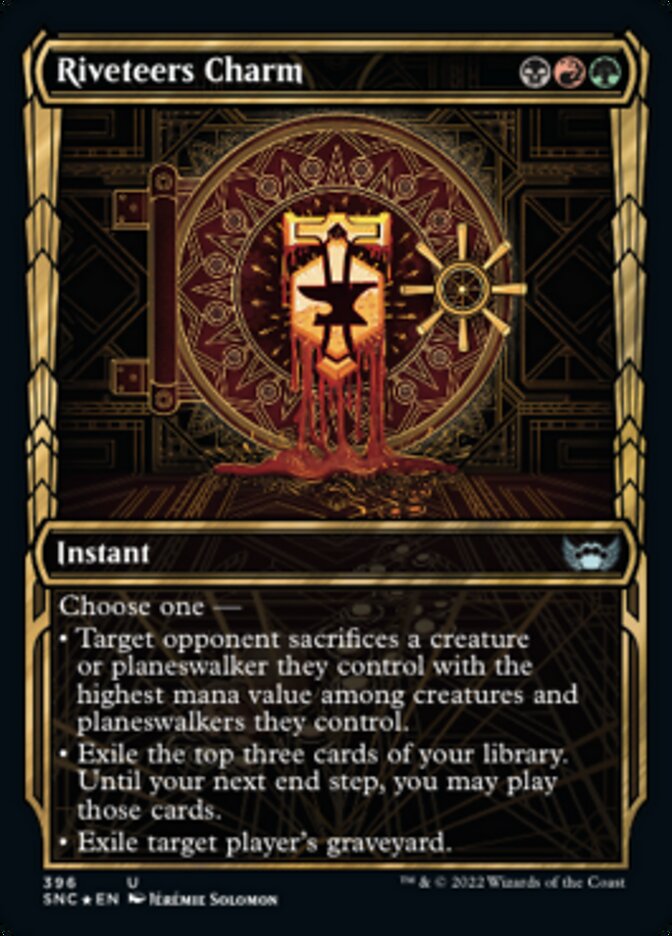 Riveteers Charm (Showcase Golden Age Gilded Foil) [Streets of New Capenna] | Cracking-Singles