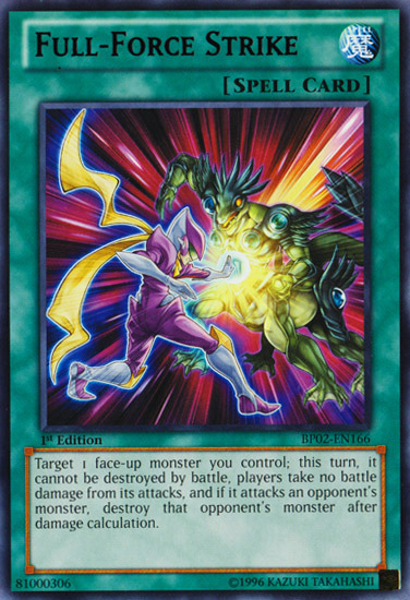Full-Force Strike [BP02-EN166] Rare | Cracking-Singles