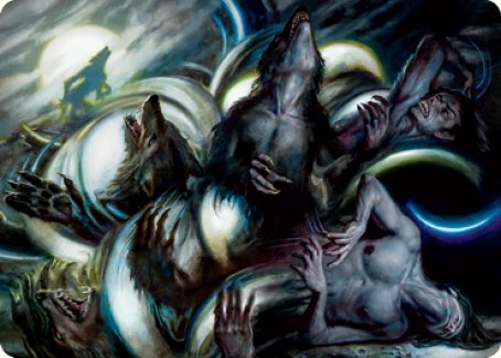 Lunar Rejection Art Card [Innistrad: Crimson Vow Art Series] | Cracking-Singles
