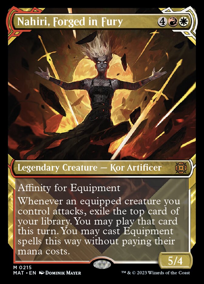Nahiri, Forged in Fury (Showcase Halo Foil) [March of the Machine: The Aftermath] | Cracking-Singles