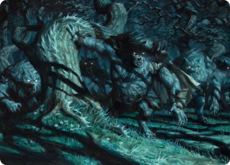 Unnatural Moonrise Art Card [Innistrad: Midnight Hunt Art Series] | Cracking-Singles
