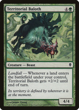 Territorial Baloth [Zendikar] | Cracking-Singles