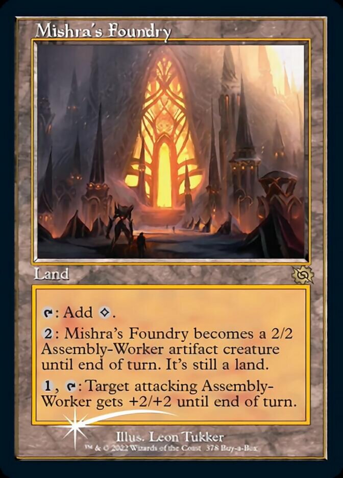 Mishra's Foundry (Retro) (Buy-a-Box) [The Brothers' War] | Cracking-Singles