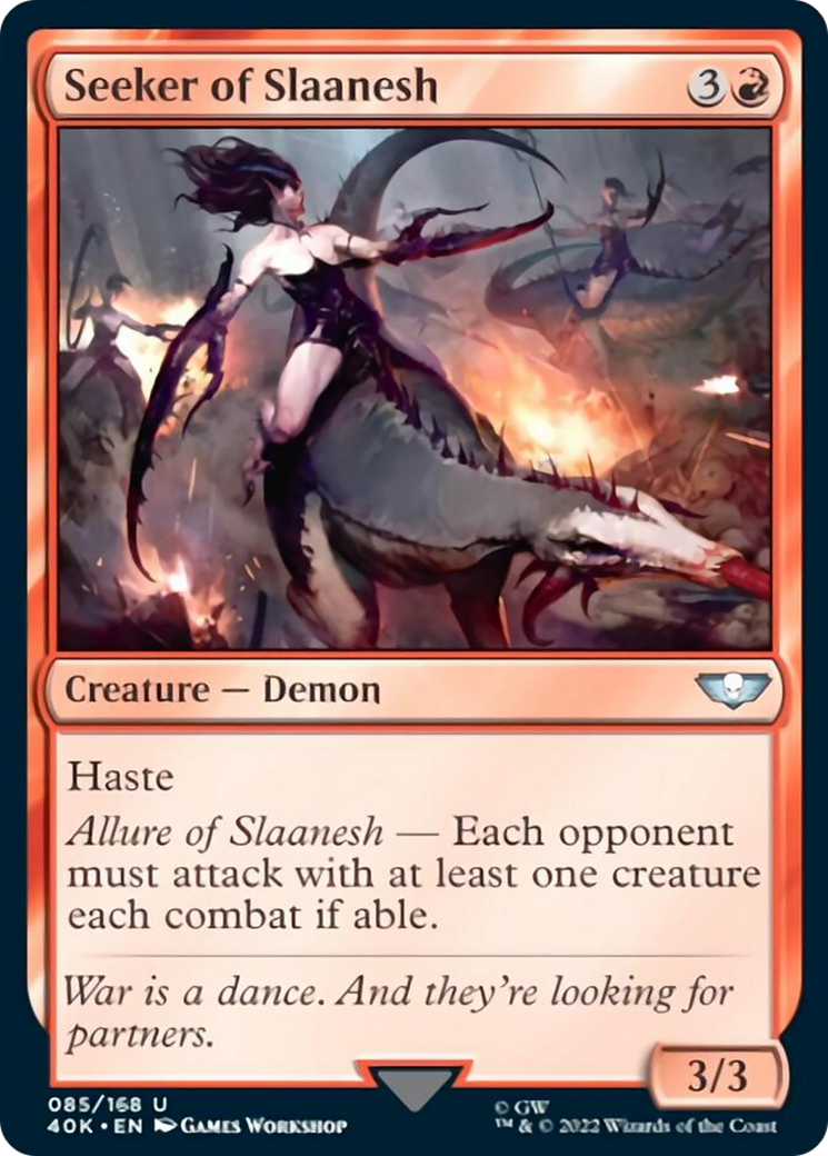 Seeker of Slaanesh (Surge Foil) [Universes Beyond: Warhammer 40,000] | Cracking-Singles