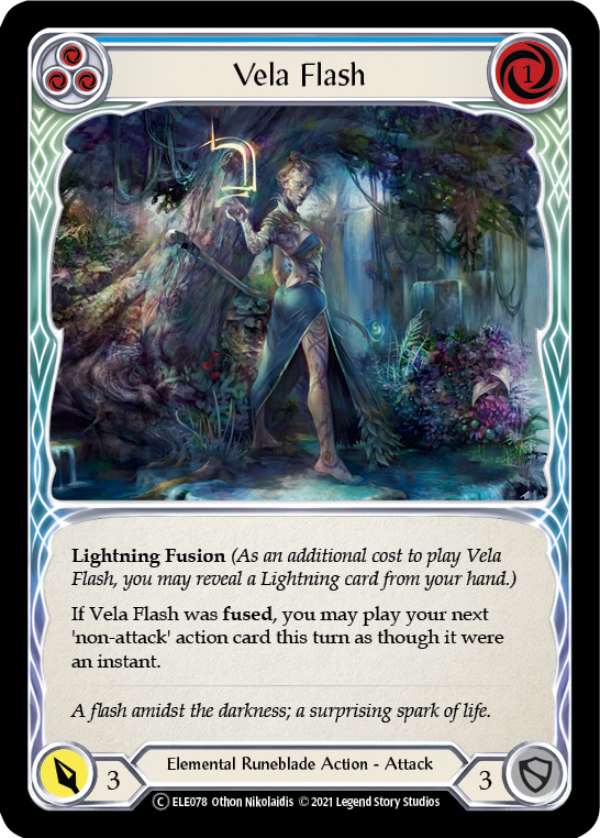 Vela Flash (Blue) [U-ELE078] Unlimited Normal | Cracking-Singles