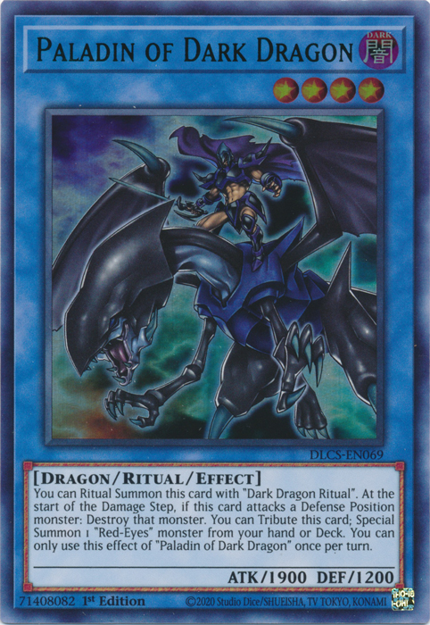 Paladin of Dark Dragon (Green) [DLCS-EN069] Ultra Rare | Cracking-Singles