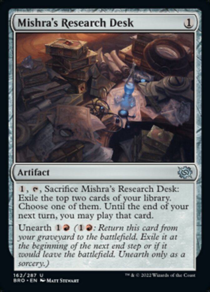Mishra's Research Desk [The Brothers' War] | Cracking-Singles