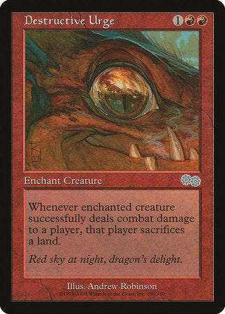 Destructive Urge [Urza's Saga] | Cracking-Singles