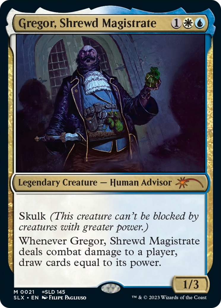 Gregor, Shrewd Magistrate [Secret Lair: Universes Within] | Cracking-Singles