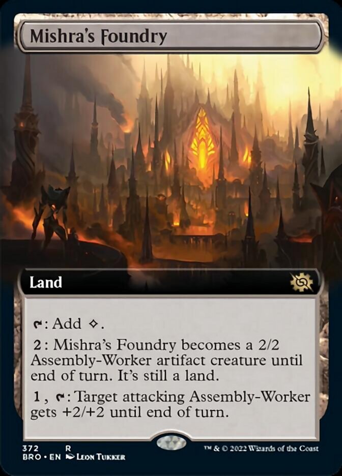 Mishra's Foundry (Extended Art) [The Brothers' War] | Cracking-Singles