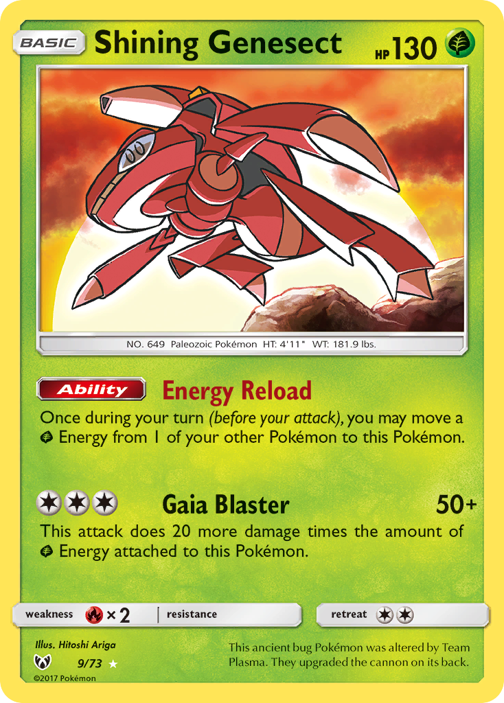 Shining Genesect (9/73) [Sun & Moon: Shining Legends] | Cracking-Singles