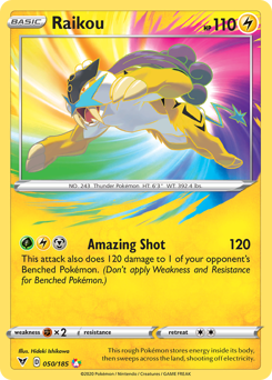 Raikou (050/185) [Sword & Shield: Vivid Voltage] | Cracking-Singles