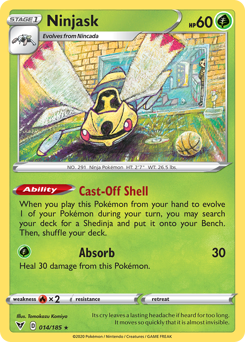 Ninjask (014/185) [Sword & Shield: Vivid Voltage] | Cracking-Singles