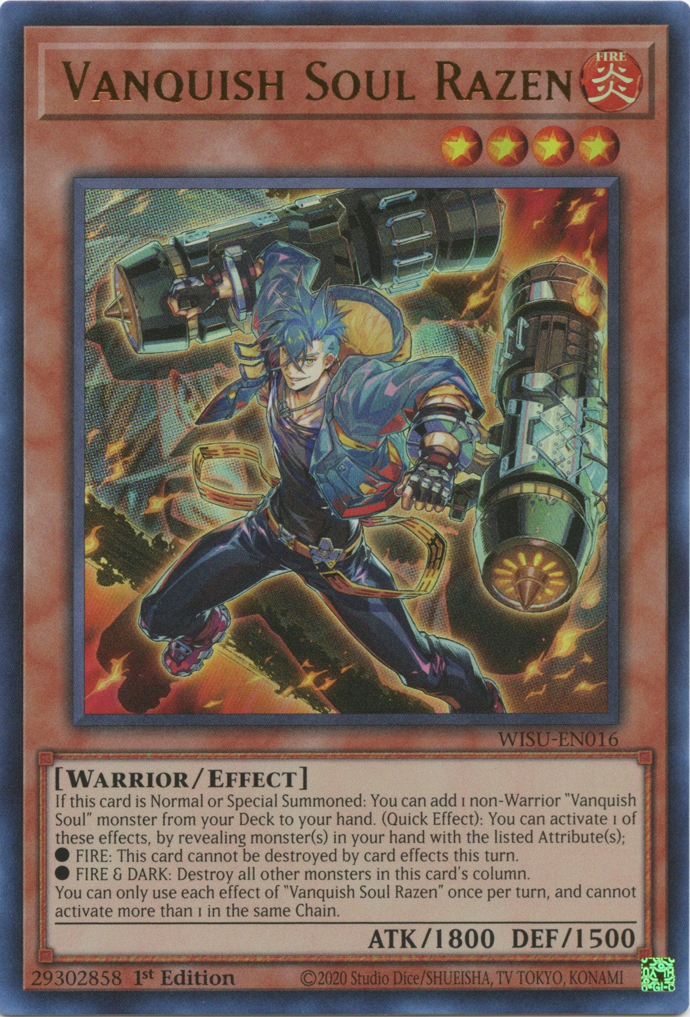 Vanquish Soul Razen [WISU-EN016] Ultra Rare | Cracking-Singles