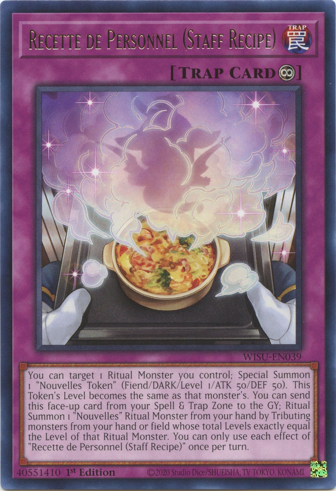 Recette de Personnel (Staff Recipe) [WISU-EN039] Rare | Cracking-Singles