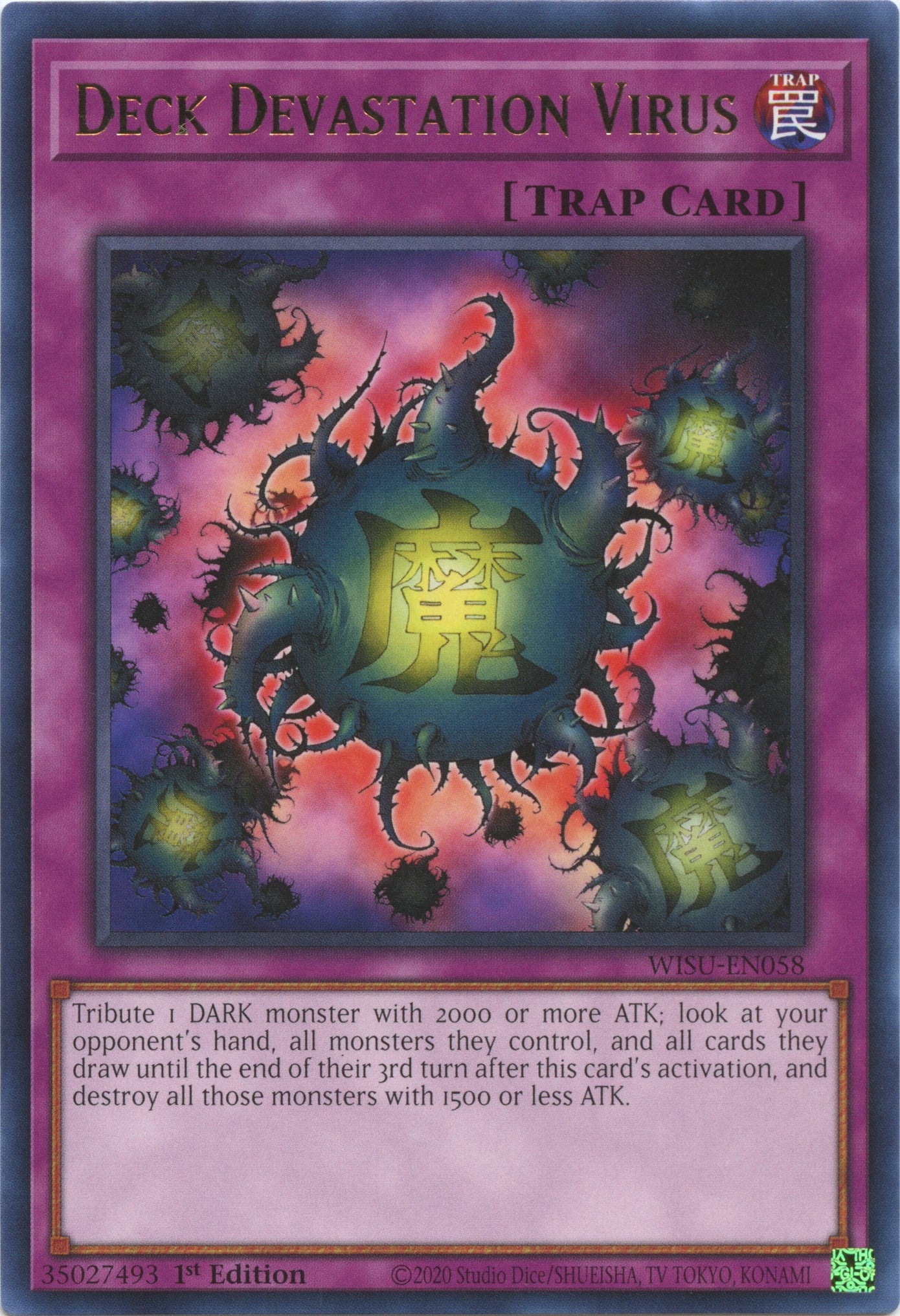 Deck Devastation Virus [WISU-EN058] Rare | Cracking-Singles