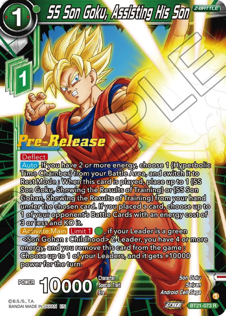 SS Son Goku, Assisting His Son (BT21-073) [Wild Resurgence Pre-Release Cards] | Cracking-Singles