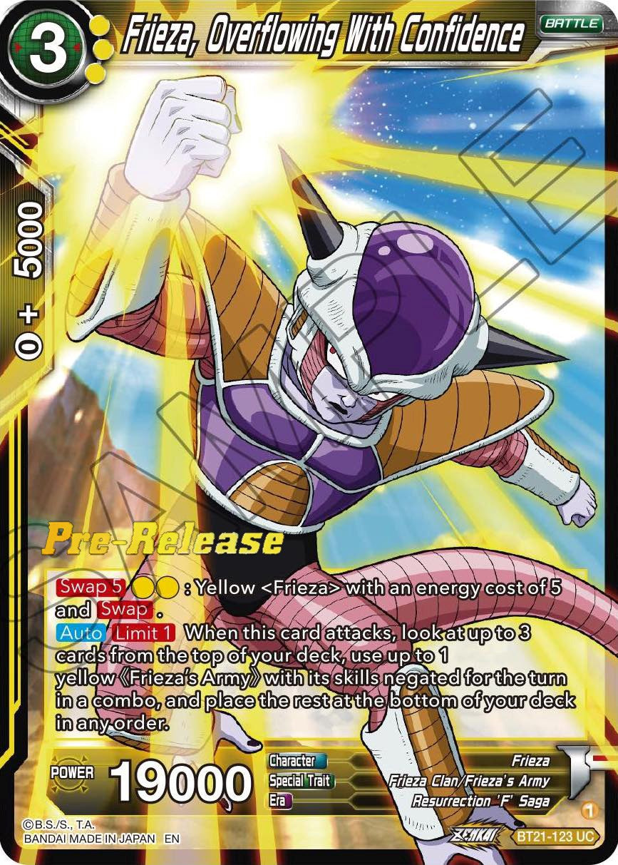 Frieza, Overflowing With Confidence (BT21-123) [Wild Resurgence Pre-Release Cards] | Cracking-Singles