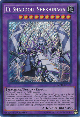 El Shaddoll Shekhinaga [MP15-EN161] Secret Rare | Cracking-Singles
