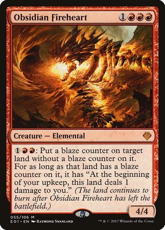 Obsidian Fireheart [Archenemy: Nicol Bolas] | Cracking-Singles