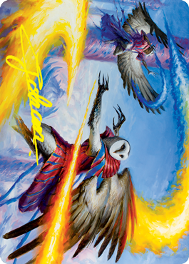 Teach by Example Art Card (Gold-Stamped Signature) [Strixhaven: School of Mages Art Series] | Cracking-Singles