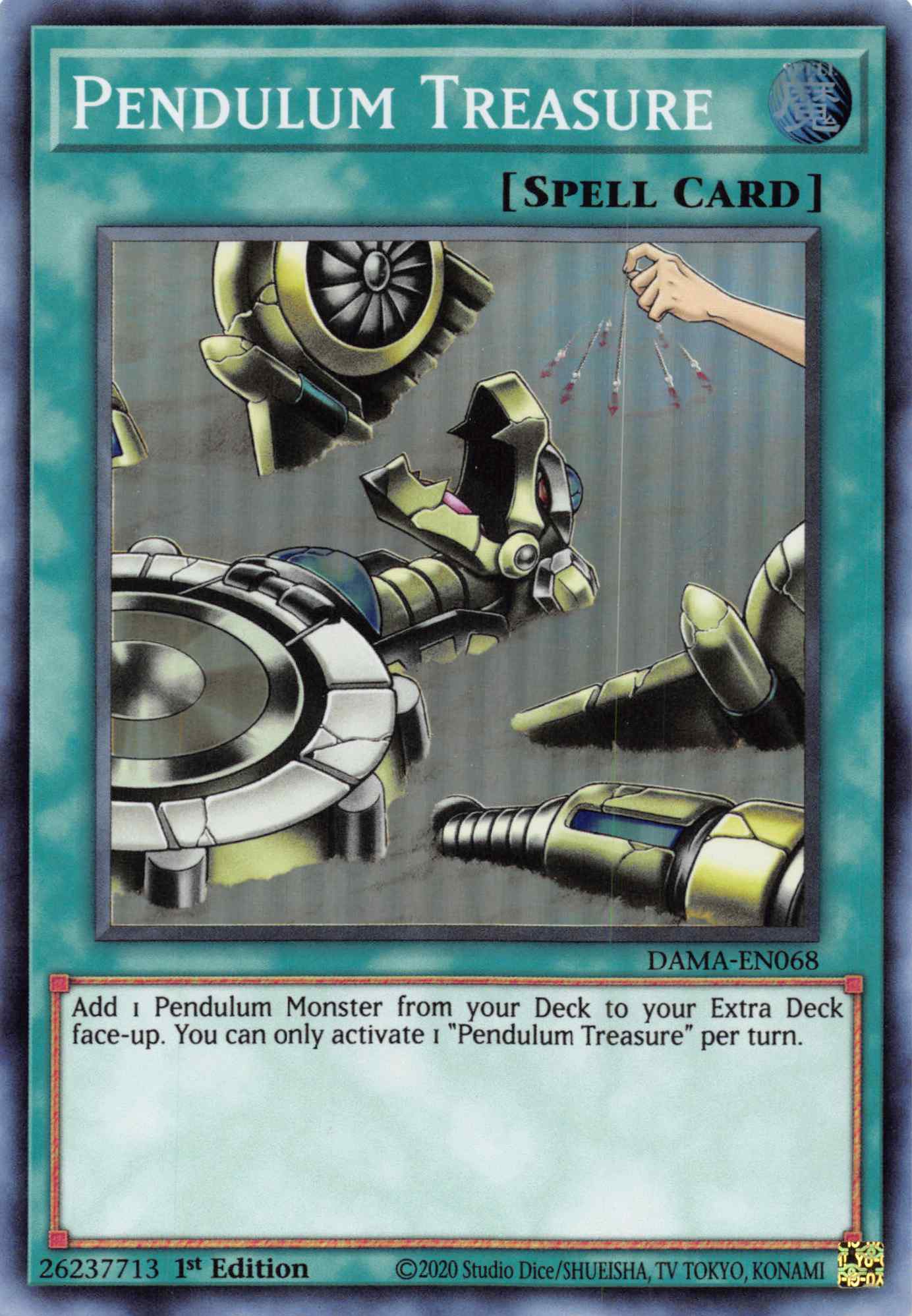 Pendulum Treasure [DAMA-EN068] Super Rare | Cracking-Singles