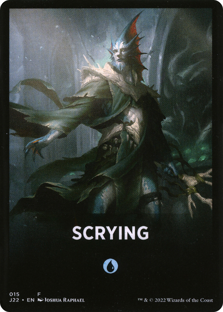 Scrying Theme Card [Jumpstart 2022 Front Cards] | Cracking-Singles
