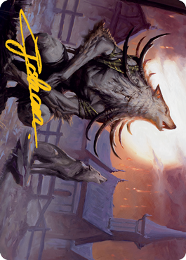 Lord of the Ulvenwald Art Card (Gold-Stamped Signature) [Innistrad: Midnight Hunt Art Series] | Cracking-Singles